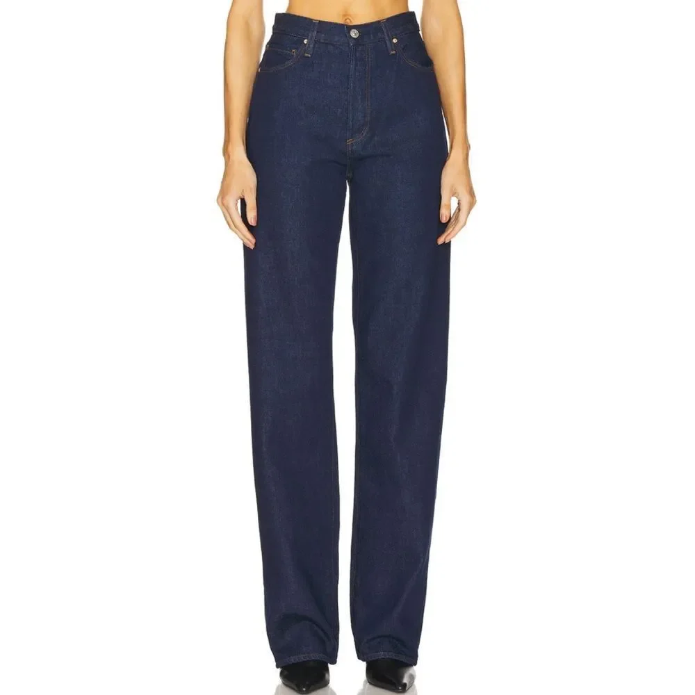 NWT PAIGE Sawyer Wide Leg 100% Cotton Jeans 29